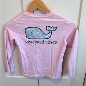 Vineyard Vines Kids Light Pink Long Sleeve Tee